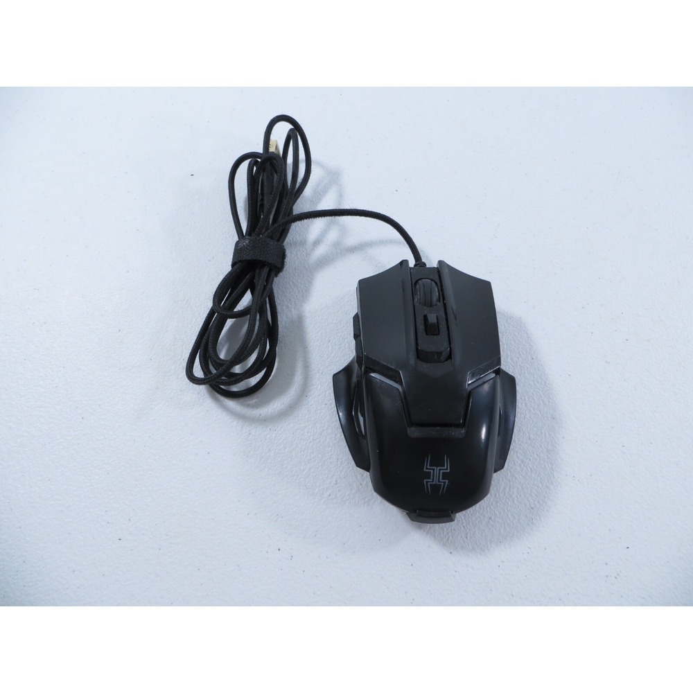 BlackWeb‎ Gaming Mouse RGB Color Changing Programmable Buttons TESTED WORKING